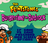 Flintstones, The - Burgertime in Bedrock (Europe) (En,Fr,De,Es,It) Title Screen